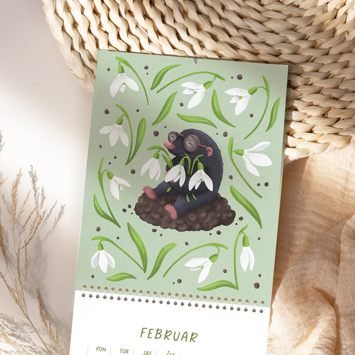 Na travniku - Stenski koledar 2026