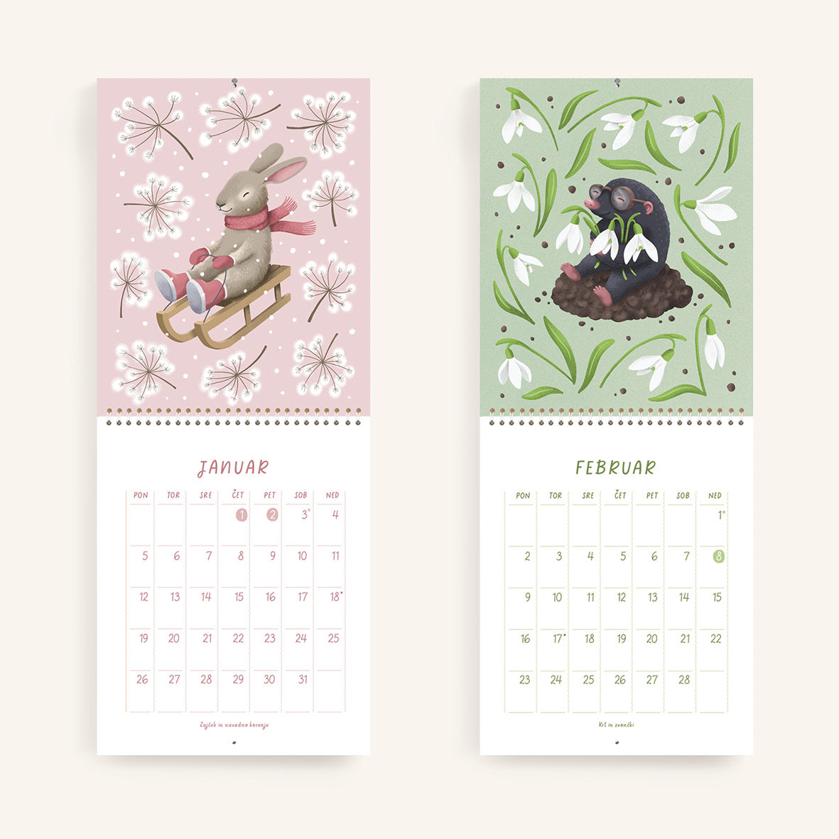 Na travniku - Stenski koledar 2026