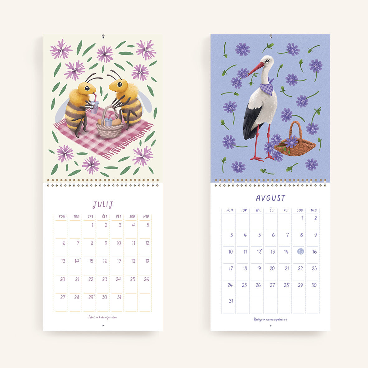 Na travniku - Stenski koledar 2026