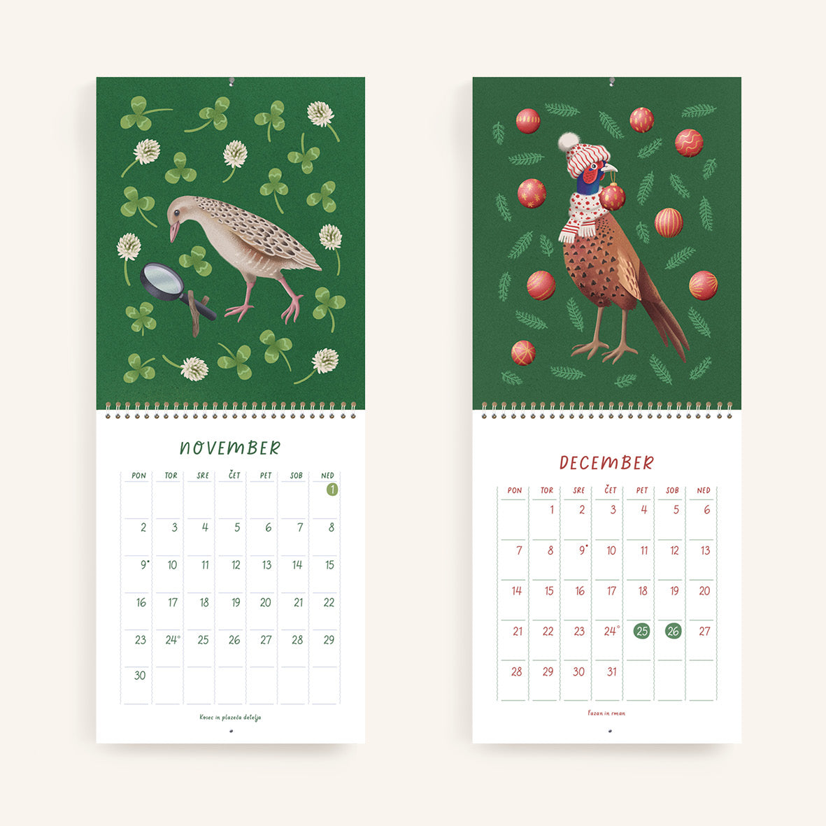 Na travniku - Stenski koledar 2026
