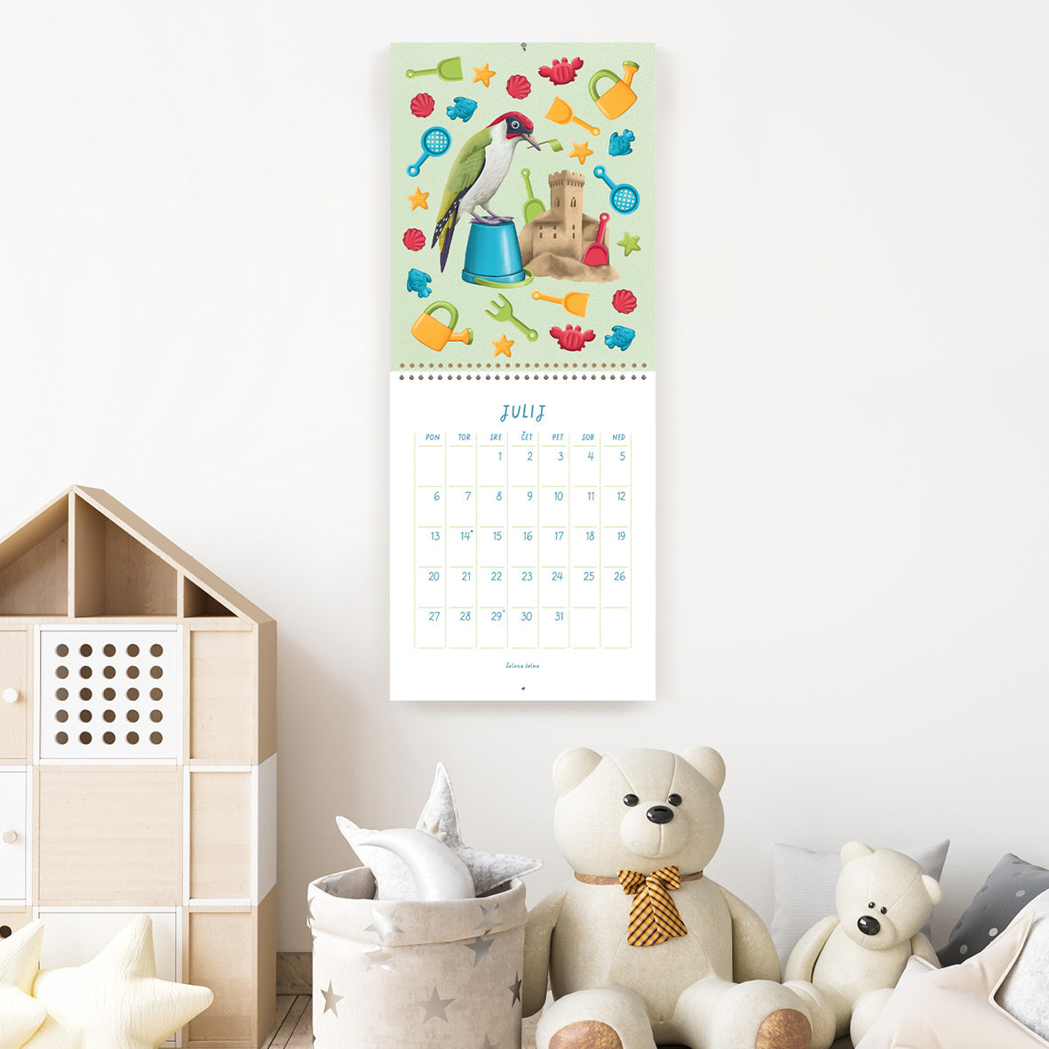 Igrive ptice - Stenski koledar 2026