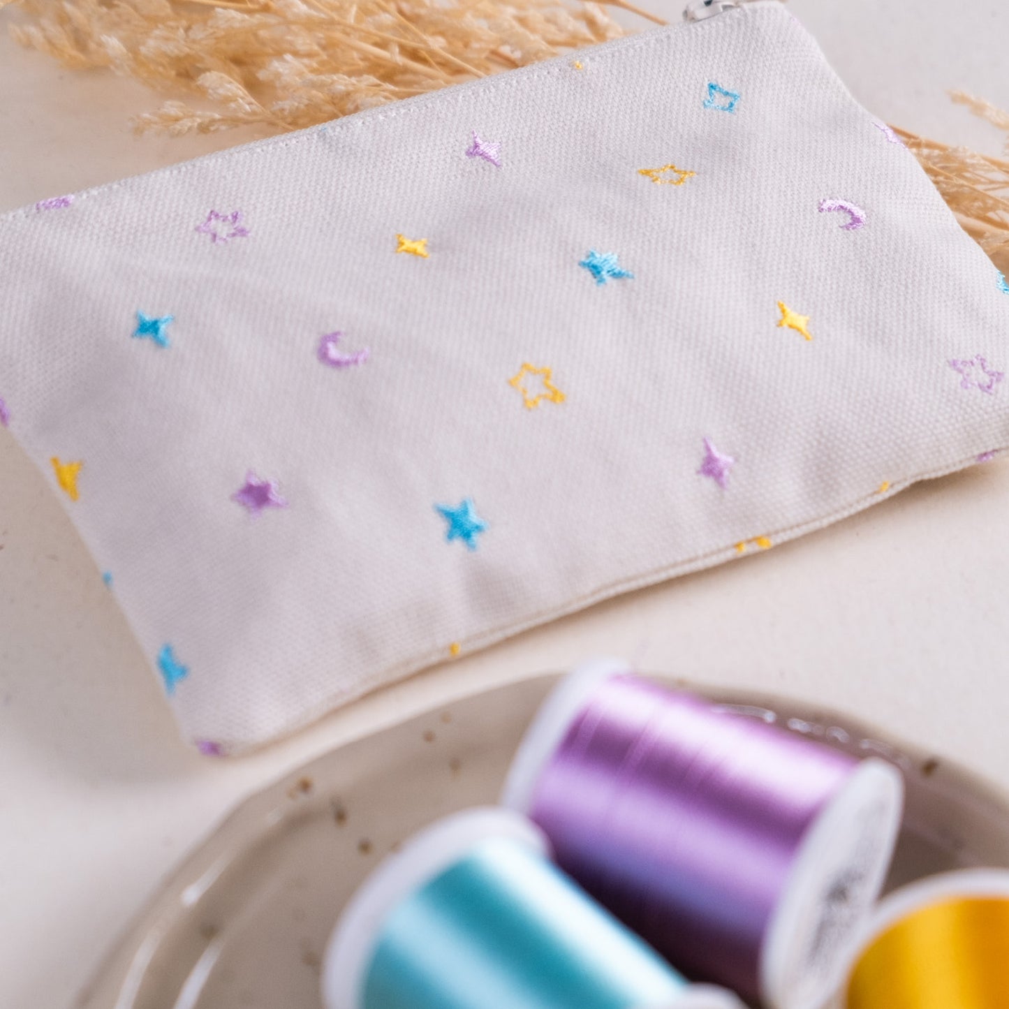 Torbica na zadrgo - Zvezdice in lune