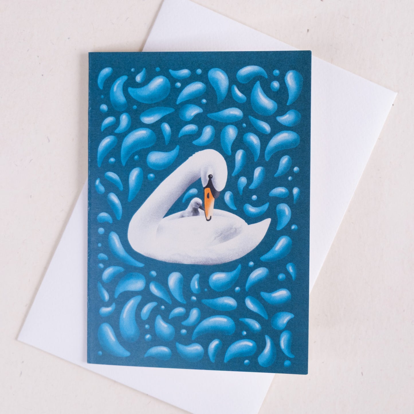 Voščilnica - Labod