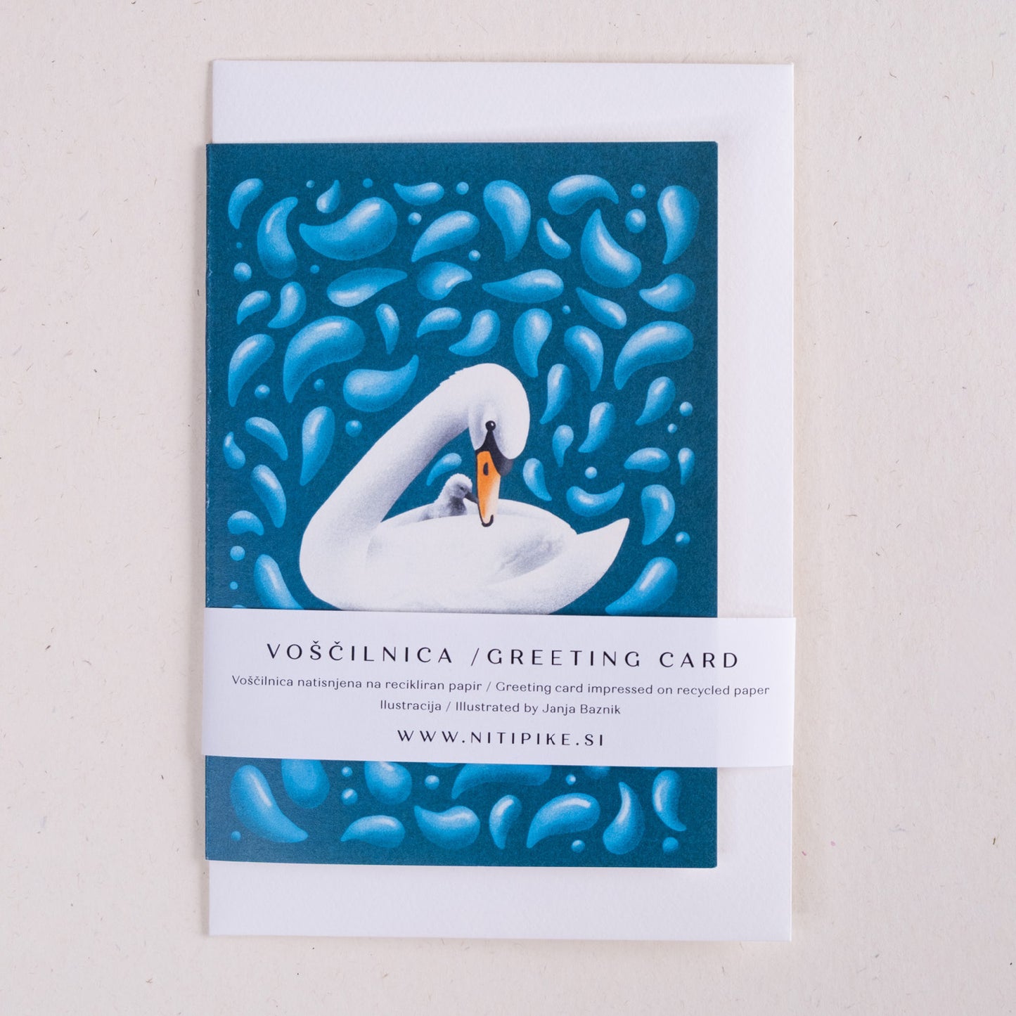 Voščilnica - Labod