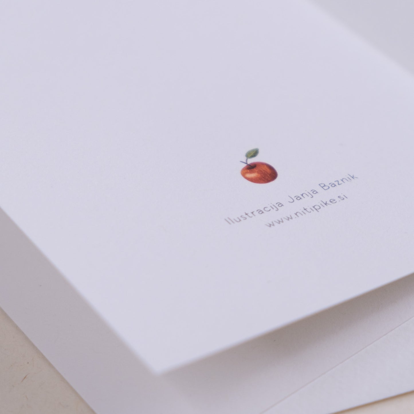 Voščilnica - Taščica in jabolka