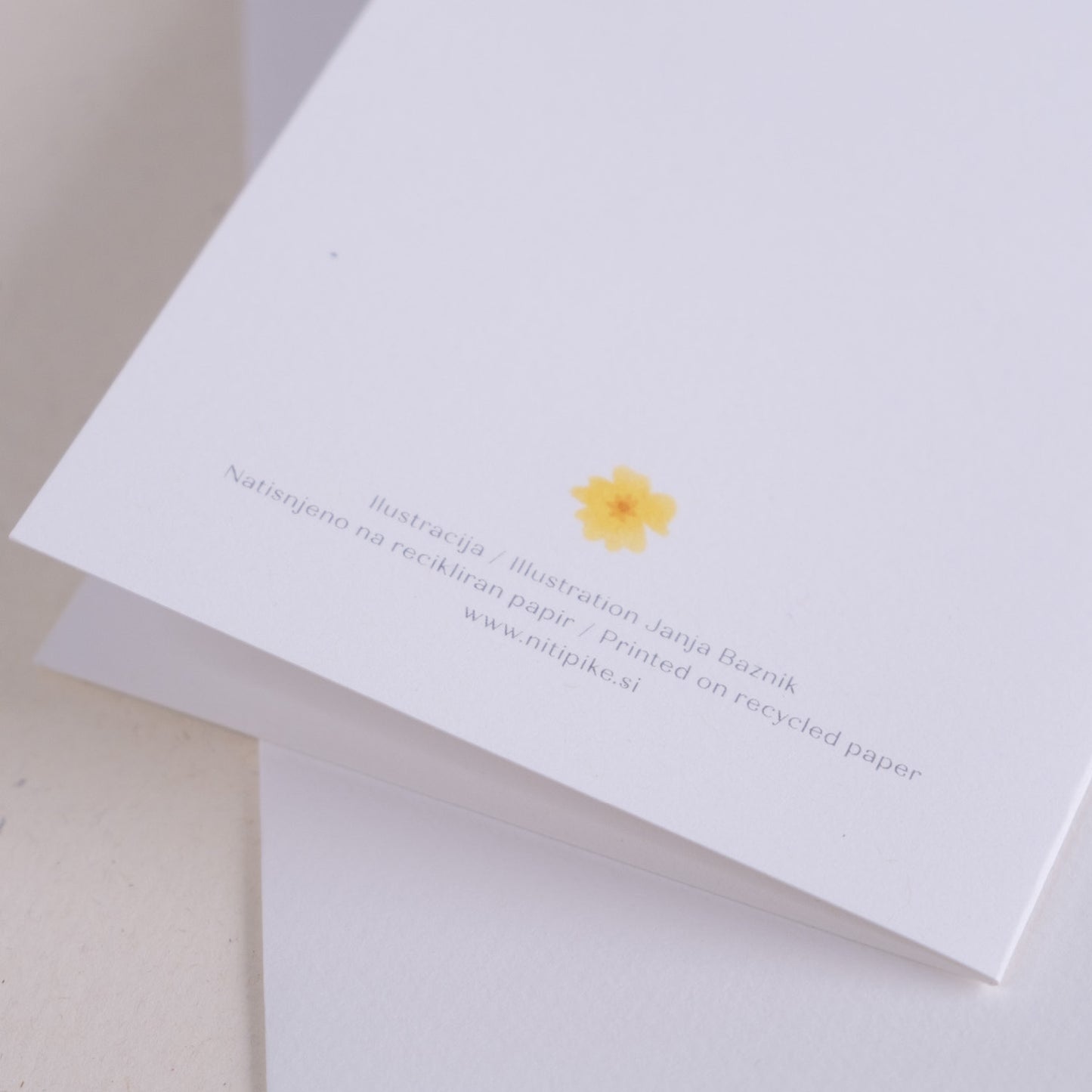 Voščilnica - Volk z mladičkom